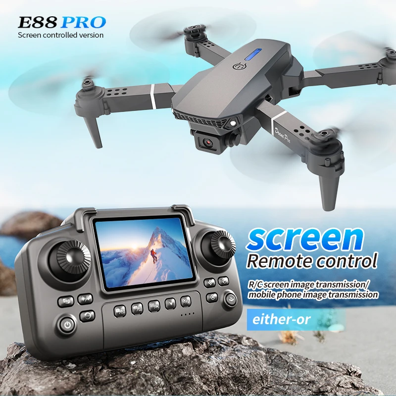 Professional E88 PRO Drone wit - Drone Cinematic recension och pris