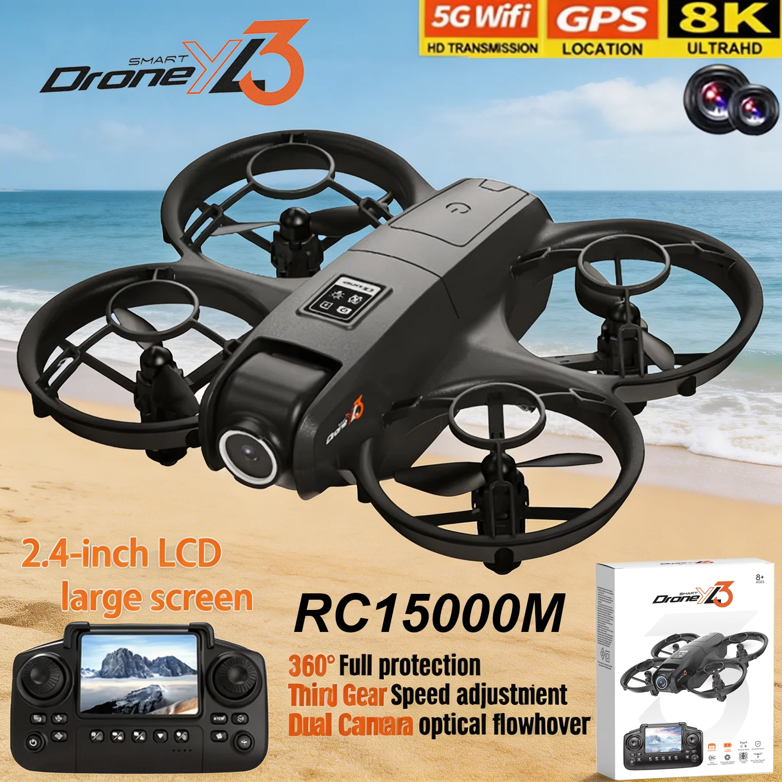 New YL3 RC Drone 8K 1080P Wide - Drone Photogrammetry recension och pris